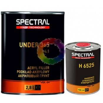 Грунт акриловий автомобільний SPECTRAL UNDER 365, чорний 2,8 л + 0,7 л