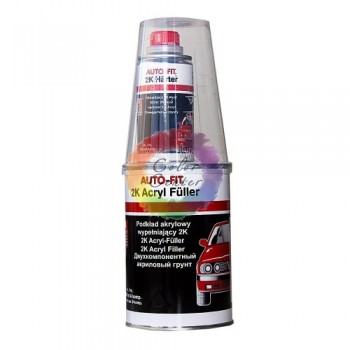 Акриловий грунт для авто з отверджувачем AUTO-FIT 2К HS 5+1, сірий, 1,2 л