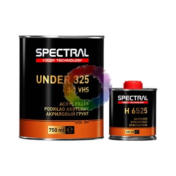 Грунт акриловий SPECTRAL 87251 Under 325 P1 мокрий по мокрому, 3:1 білий, 0,75 л + Затверджувач Н6525, 0,25 л