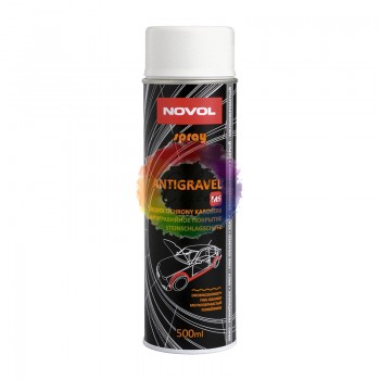 Антигравийное покрытие для авто Novol Spray Antigravel MS, аэрозоль 0,5 л (Белый)